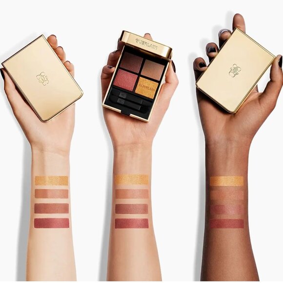 Guerlain Ombres G Eyeshadow Quad ~ 214 Exotic Orchid (Gold & Wines) 6g NIB - Picture 7 of 9